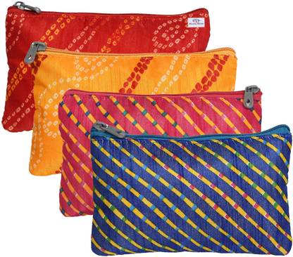 Heart Home Polyester Purse For Woman/Girl Set Of 4 (Multicolour) Messenger Bag
