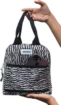 WECROO Insulated Reusable Lunch Bag Tote Bag for Women Printed Lunch Bag Waterproof Lunch Bag