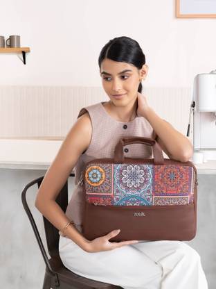 ZOUK Arin Laptop Bag - Multicolor Mandala Print Multipurpose Bag