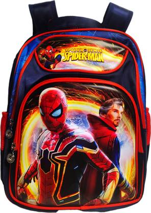 utopian world Spiderman and Dr. Strange 3D Print Backpack Waterproof School Bag