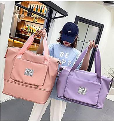 Remang Foldable Travel Duffel Bag, Large Capacity Folding Travel Bag Small Travel Bag Waterproof Shoulder Bag