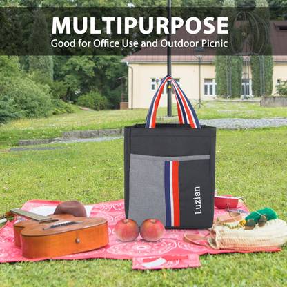 Luzian Classy Lunch Tiffin Storage Bag Leakproof for Unisex Office College Lunch Bag Waterproof Lunch Bag