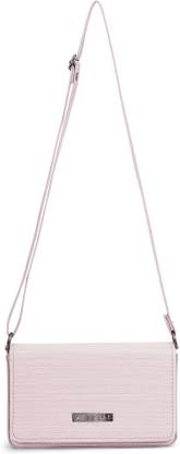 Caprese Tira Sling Medium Lt. Pink Bag for Women Sling Bag (Pink, 2.016 L)