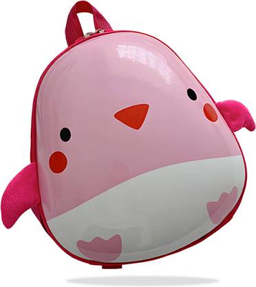 Bembika Kindergarten Cute Cartoon Kids School Bag for Boys and Girls, Toddler-Bird Pink School Bag