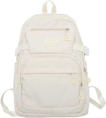 Tlismi Retro Solid Coloured With Hidden Zipper Bag For Teens & College Students Waterproof School Bag