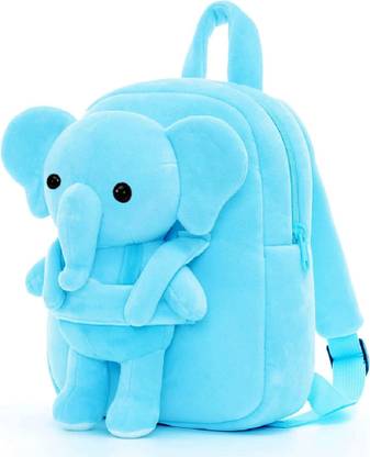 Frantic Sky Elephant Kids Velvet Soft Animal Cartoon Plush School Bag Plush Bag