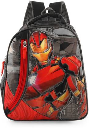 Priority 14 Inch Marvel Ironman Embossed School Bag
