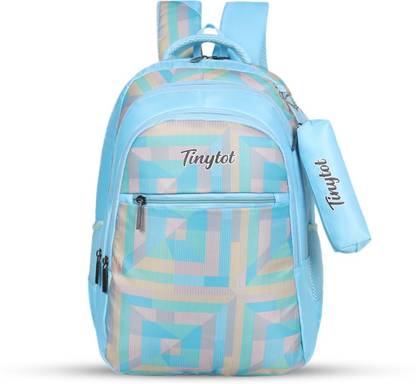 Tinytot SB117_11 School Backpack College Bag Travel Bag with Pencil Pouch 3rd Standard onward Waterproof School Bag