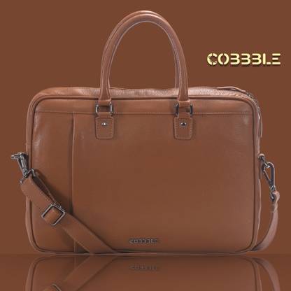 Cobbble Executive Brief Leather Laptop Bag Waterproof Shoulder Bag