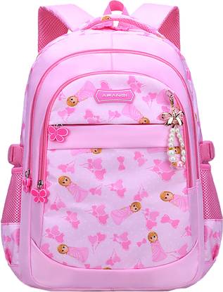 SYGA Schoolbag For Primary School Students,With Printed Design 7 - 12 Years (Pink) Waterproof School Bag