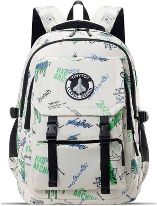 Tinytot SB235_03 Large, 20 Inches, School Collage Backpack for Boys Girls Men & Women Waterproof School Bag