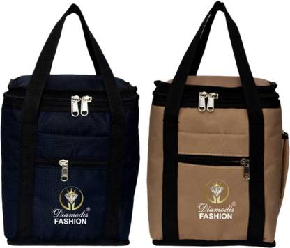 DIAMODIS FASHION NEW Trendy All Age Combo tiffin Premium Hiquality 07 Medium sizeuse upto 3 boxes Waterproof Lunch Bag