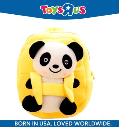 Toys R Us Yellow Big Panda Cartoon School Bag for 2 to 5 Years Kids Girls/Boys Backpack