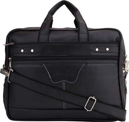 Cambik Artificial Leather Laptop Bag Waterproof Messenger Bag