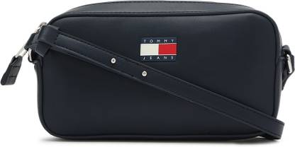 TOMMY HILFIGER Solid Blue Pu Sling Bag Sling Bag