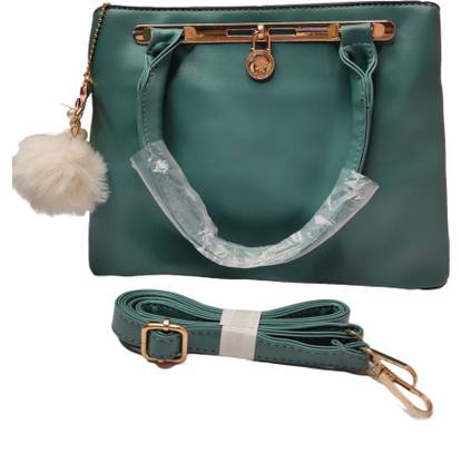 WEE Handbag for ladies with long belt and pom pom ball Multipurpose Bag