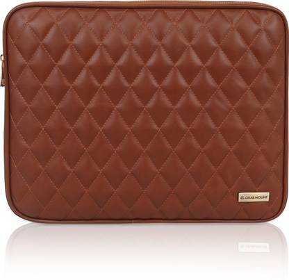 GRABMOUNT Laptop Sleeve | Triangle Pattern | Soft Inner Lining | Durable | Zip Closure Laptop Sleeve/Cover