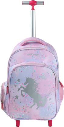 NOVEX Unicorn 18" Kids Backpack Trolley Bag with 2 Wheel / School Bag / Backpack Kids Backpack