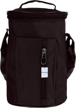 HOMESTIC by Kuber Industries Canvas waterproof Adjustable Strap Lunch Bag with One Small Zip Pocket|Brown Waterproof Lunch Bag