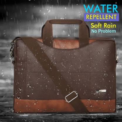 ZIPLINE Vegan Leather Executive Laptop Waterproof Multipurpose Bag