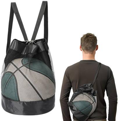 sannidhi Basketball Drawstring Bag Sport Mesh Bag Large Capacity Fitness Backpack Sling