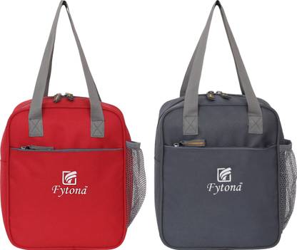 Fytona High Quality Medium Size Combo (Pack of 2) For School/Office /College/Picnic Waterproof Lunch Bag