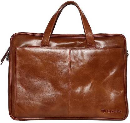 Carlton INCA SPL DG LAPTOP SATCHEL TAN Messenger Bag