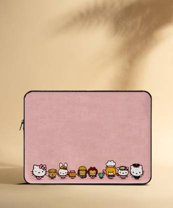 Crazy Corner Mini Cute Animals Anime Printed 11 Inch Laptop Sleeve/Laptop Case Cover with Shockproof & Waterproof Linen On All Inner Sides (Made of Canvas with Ultra HD Print) - Gift for Men/Women Waterproof Laptop Sleeve/Cover