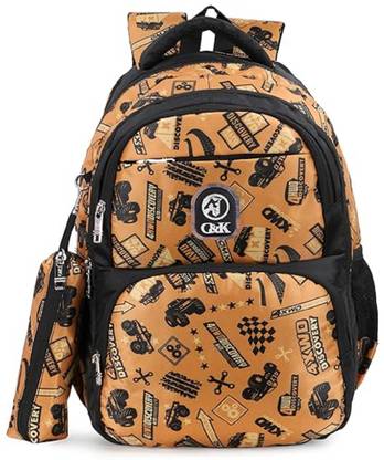 Globalagenc "Cerebral Companion: 32L Scholar's Satchel Backpack" Waterproof School Bag