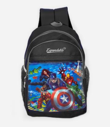 Expandable Avenger School Bags of Nursery/LKG and UKG Students Waterproof School Bag