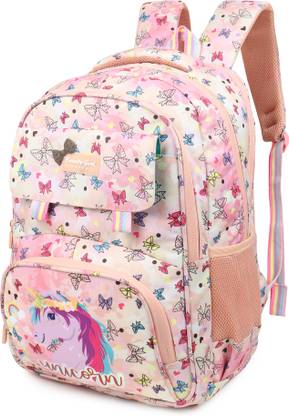 BEAUTY GIRLS BY HOTSHOT1606|School Bag|Tuition Bag|College Backpack|For Girls & Women|19 Inch School Bag