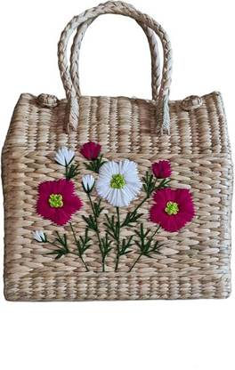 Eddika Natural Handmade Kauna Grass Bag / Multipurpose Bag / Handbag for Women Waterproof Multipurpose Bag