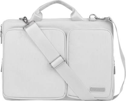 Probus 14 Inch Dual Pocket Laptop Bag With Shoulder Strap - Silver Laptop Sleeve/Cover