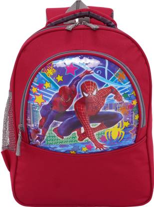 GREENLINE Spiderman Red 30 Liter 16 ×12 inch Pre-School 31cm For Nursery(LKG/UKG/1st std) Waterproof School Bag