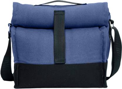 Marine Pearl Thermal Sling Lunch Bag with Bottle Spoon Folk Holder / Seprate Pocket For Spices / Adjustable Height Waterproof Lunch Bag