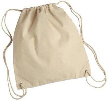 Amrutkala Eco-Friendly Small Size Canvas Drawstring Backpack Clinch Bag Multipurpose Bag