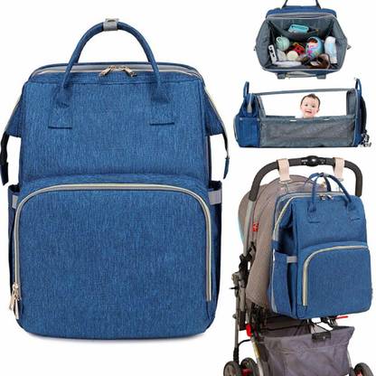Walkent Diaper Bag with Foldable Bed Waterproof Backpack