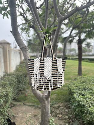 homewaytex Eco Craft Jute Macrame Multipurpose Bag