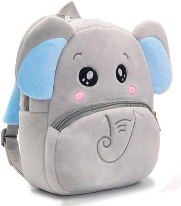 Frantic Preminum Quality Soft Fabric Velvet Kids Bag Backpack for Picnic (Red Deer) Plush Bag