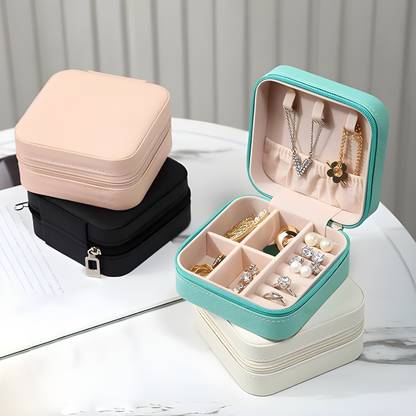 Amegos Portable Jewelry Box, Travel Friendly ,Korean Jewelry Box,Jewelry Storage Box Jewelry Box Vanity Box