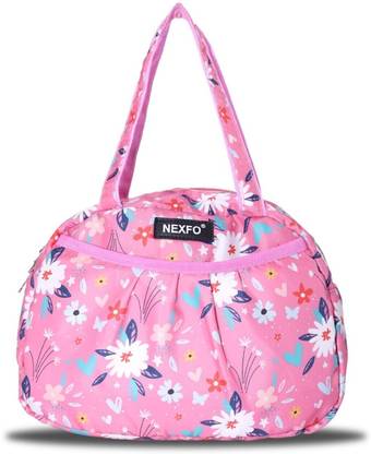 Nexfo Gets Better Women Flower Design Pink for Office,Picnic,Casual Occasion Waterproof Shoulder Bag