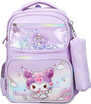 Happykids Enchanting Purple Anime Backpack for Students Backpack