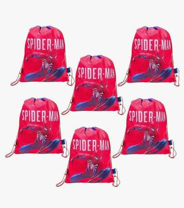 NEUF MART Spiderman String Bag Set Of 6 Backpack