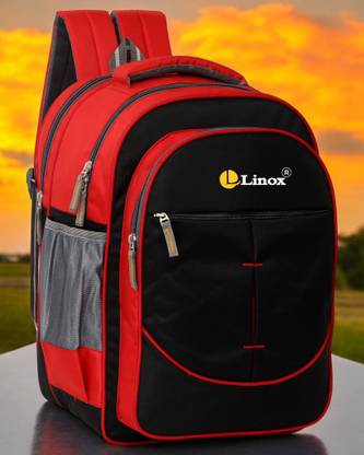 LINOX Spacious and unique 16x12x7 inch For NURSERY/LKG/UKG/1st/2nd/3rd Waterproof School Bag