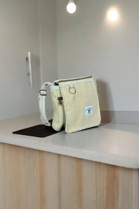 AC Aquarius creation Pure Hemp Sling Shoulder Bag for Men & Women Shoulder Bag