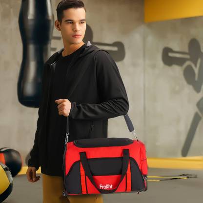 frokht 42 Litre Adjustable Trolley Duffle Bag for Travelling | Cabin Size Luggage Bag Luggage Trolley