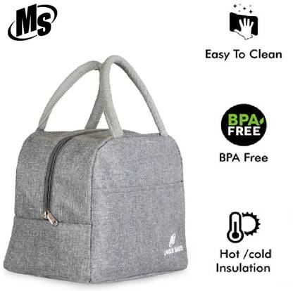 MS Unique Bags MIOS GREY 3L LUNCH BAG KEEP YOUR FOOD WRAM, TRENDY LUNCH BAG, VERY STYLISH Waterproof Lunch Bag