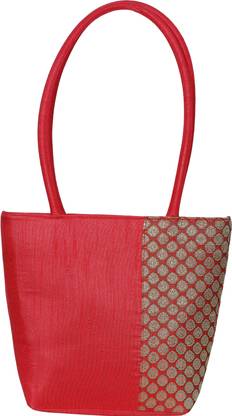 Jute Tree JB51-SILK SIDE ZARI Multipurpose Bag