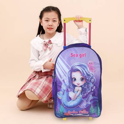 Indian Riders SEA GIRL School Kids Trolley Bag Waterproof Trolley ( 40 L ) (18 inch) Waterproof Trolley