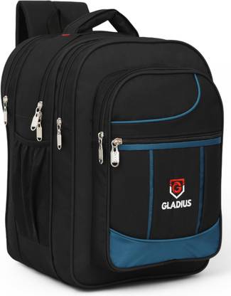 GLADIUS Stylish Black School Bag for Boys & Girls of Class 5th - 10th Waterproof School Bag